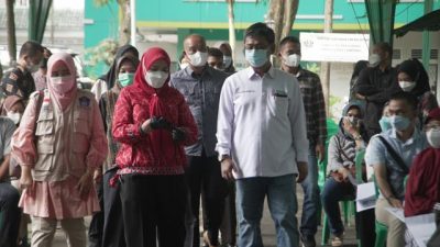 Walikota Bandarlampung Tinjau Vaksinasi Booster di Unila