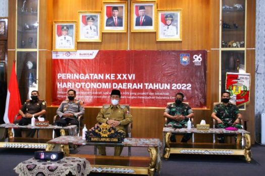 Bupati Budi Utomo Hadiri Peringatan Hari Otonomi Daerah Secara Virtual