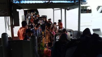 H-1 Idul Fitri, 165.037 Pemudik Tiba di Pelabuhan Bakauheni