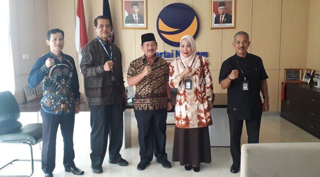 Ketua Nasdem Lampung Terima Kunjungan Kepala LPP RRI Bandarlampung