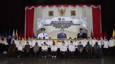 Gubernur Lampung Hadiri Pelantikan Pengurus DPD LPM Lampung