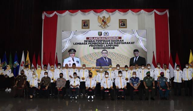 Gubernur Lampung Hadiri Pelantikan Pengurus DPD LPM Lampung