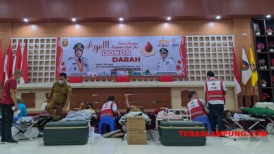 HUT ke-340 Bandarlampung, Pemkot Bandarlampung Gelar Donor Darah