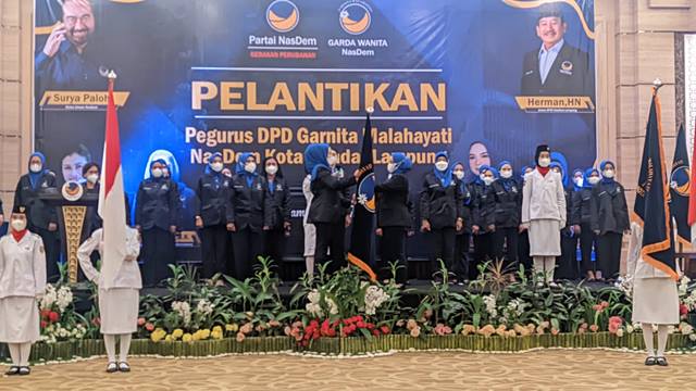 Pengurus DPW Garnita Nasdem Bandarlampung Dikukuhkan