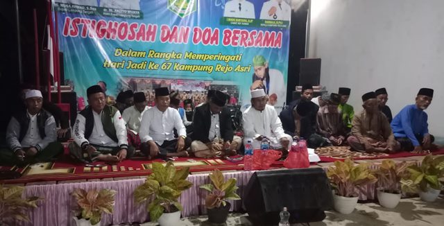 Peringati HUT ke-67, Warga Kampung Rejo Asri Lamteng Gelar Istighosah