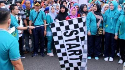 HUT Lampung Utara, Ribuan Warga Ikuti Jalan Sehat