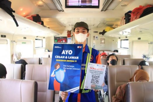 PT KAI Divre IV Tanjungkarang Kampanye Cegah Tindak Kekerasan Seksual di Kereta Api