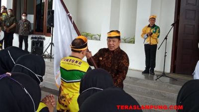Gubernur Lampung Lepas Kontingan Kormi Lampung Menuju Fornas di Palembang