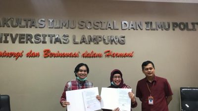 FISIP Unila-AJI Bandarlampung Teken Kerjasama Perkuat Literasi dan Riset Media