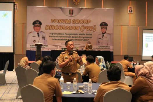 Diskominfotik Lampung Gelar FGD Admin Medsos