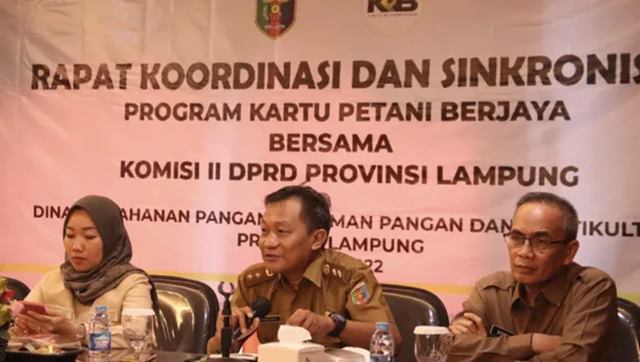 Komisi II DPRD Lampung Ikuti Sosialisasi Kartu Petani Berjaya