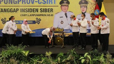 Kepala BSSN dan Wagub Lampung Resmikan Tim Tanggap Insiden Keamanan Komputer