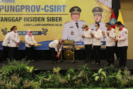 Kepala BSSN dan Wagub Lampung Resmikan Tim Tanggap Insiden Keamanan Komputer