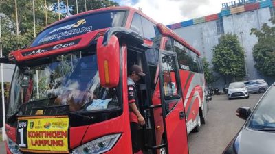 Fornas Kormi VI, Kontingen Lampung Tiba di Jakabaring City Palembang