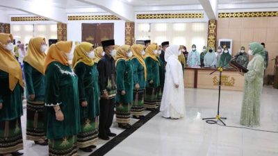 Riana Sari Arinal Lantik Pengurus LKKS dan DPD Lasqi Kabupaten Lampung Utara