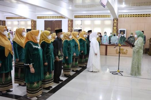 Riana Sari Arinal Lantik Pengurus LKKS dan DPD Lasqi Kabupaten Lampung Utara