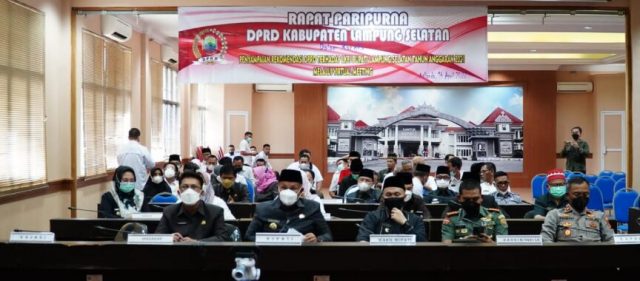 DPRD Lampung Selatan Gelar Rapat Paripurna Penyampaian Rekomendasi LKPJ Bupati