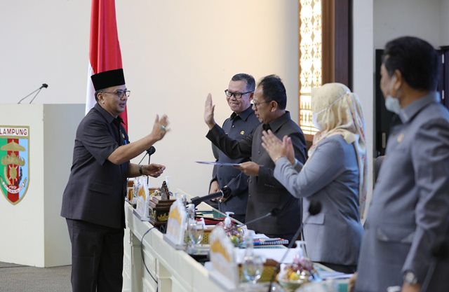 Terkait Rekomendasi LKPJ Kepala Daerah 2021, Gubernur Arinal Apresiasi DPRD Lampung