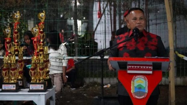 Bupati Lampung Selatan Buka Turnamen Bola Voli Bupati Cup Desa Karang Anyar Kecamatan Jatiagung