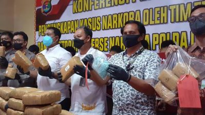 Polda Lampung – KSKP Bakauheni – Bea Cukai Bekuk 11 Gembong Narkoba