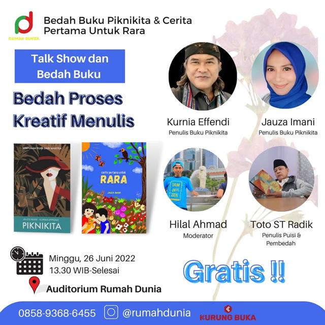 Rumah Dunia Gelar Bedah Buku Karya Penyair Lampung