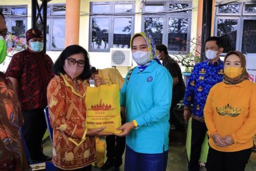 TP PKK dan DPW Provinsi Lampung Kembali Salurkan Bantuan Sembako Program Siger
