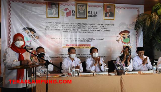 Bawaslu Bandarlampung Canangkan Zona Integritas Bebas Korupsi, Ini Tanggapan Walikota