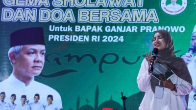 Deklarasikan Dukungan untuk Ganjar, Ribuan Santri – Habib – Ulama di Lampung Lantunkan Sholawat dan Doa untuk Indonesia