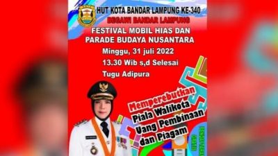 Besok, Festival Mobil Hias dan Parade Budaya Digelar di Bandarlampung