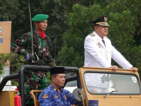 Bupati Musa Ahmad Jadi Inspektur Upacara Peringatan HUT ke-76 Lampung Tengah