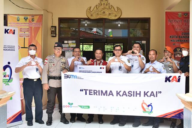 Hingga Juli 2022, PT KAI Tanjungkarang Telah Salurkan TJSL Rp350 Juta