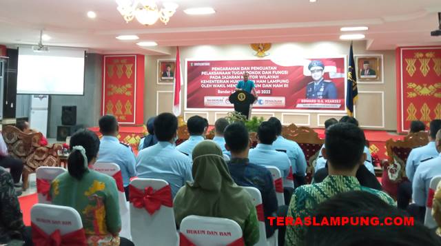 Berikan Penguatan Tupoksi di Kanwil Kemenkum HAM Lampung, Ini Pesan Wakil Menteri Hukum dan HAM