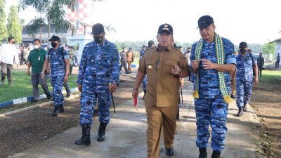 Gubernur Arinal Djunaidi Dampingi KSAU Saksikan Latihan Matra Udara II Jalak Sakti Koopsud I