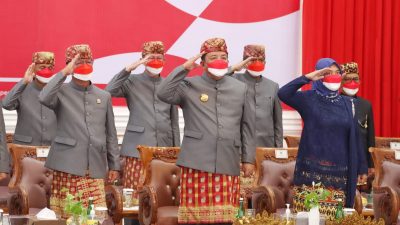 Gubernur Arinal Mengikuti Upacara Detik-Detik Proklamasi Kemerdekaan RI ke-77 Secara Virtual