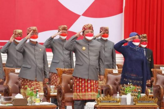 Gubernur Arinal Mengikuti Upacara Detik-Detik Proklamasi Kemerdekaan RI ke-77 Secara Virtual