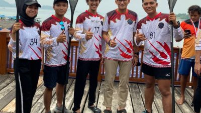 Dua Mahepel FEB Unila Juarai ‘Indonesia International SUP Board Series 2022’
