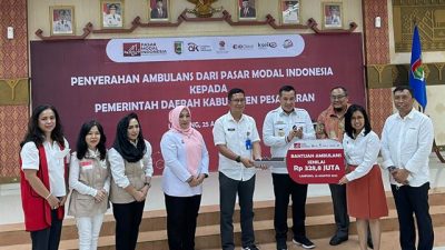 Pasar Modal Indonesia Beri Bantuan Ambulans di Pesawaran