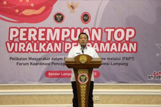 Gubernur Arinal Djunaidi Buka Acara Perempuan TOP Viralkan Perdamaian