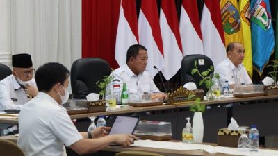 Gubernur Arinal Ikuti Pembahasan Revitalisasi TMII dan Evaluasi Anjungan Lampung 