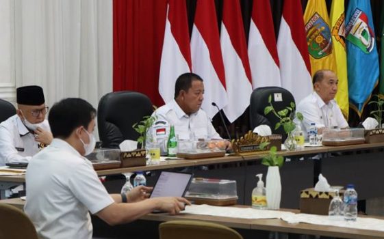 Gubernur Arinal Ikuti Pembahasan Revitalisasi TMII dan Evaluasi Anjungan Lampung 