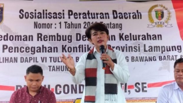 Budi Condrowati Sosialisasikan Perda Rembuk Desa di Mesuji