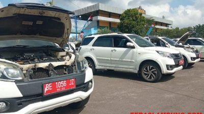 Apel Mobil Dinas, PUPR Lampura Jadi Dinas Terbandel Bayar Pajak