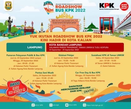 ‘Road Show’, Bus KPK RI akan Sambangi Kota Bandarlampung