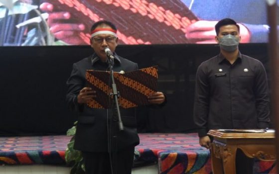 Ikrar Setia NKRI, Ketua DPRD Lampung Pimpin Pembacaan Teks Pancasila