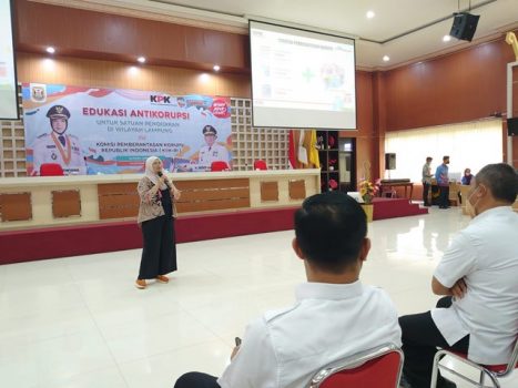 KPK Gelar Pendidikan Antikorupsi bagi Para Kepala Sekolah SD-SMA di Bandarlampung