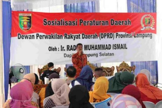 Raden Muhammad Ismail Sosialisasikan Perda Narkotika di Natar