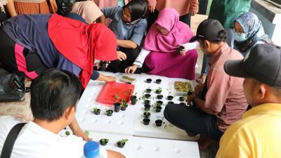 Dosen Perikanan Unila Latih Kelompok Mina Rumpun Cahaya Pringsewu untuk Terapkan Aplikasi Akuaponik Terapung