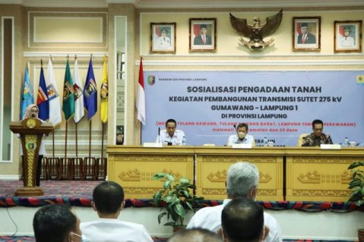 Pemprov Lampung Sosialisasikan Pembangunan Jalur SUTE 275kV Gumawang-Lampung 1