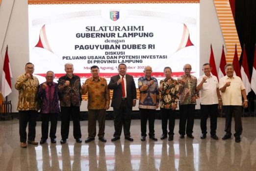 Gubernur Arinal Ajak Paguyuban Dubes RI Bersinergi Buka Peluang Investasi untuk Percepatan Pembangunan Lampung