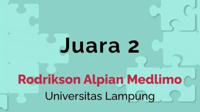 Mahasiswa FH Unila Juara 2 ‘AESPA Essay Competition 2022’
